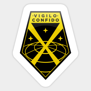 vigilo confido yellow Sticker